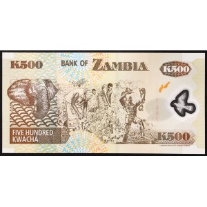Zambie, republika (od roku 1964), 500 kwacha 2003