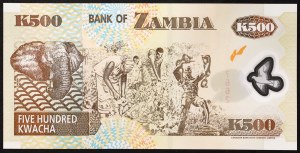 Zambia, republika (1964-dátum), 500 Kwacha 2003