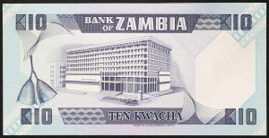 Zambia, Republic (1964-date), 10 Kwacha n.d. (1980-88)