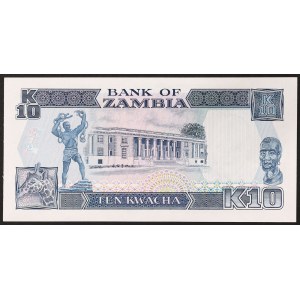 Zambia, Republic (1964-date), 10 Kwacha n.d. (1989-91)