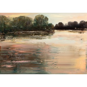 Jagoda Kaczmarczyk-Hudzik (b. 1966, Krakow), Vistula Landscape LXXIX, 2024.