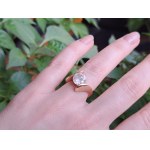 Złoty pierścionek - Duży Diament 2,39ct - Certyfikat i Wycena na 45800zł