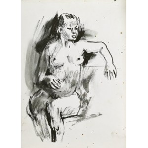 Ludwik MACIĄG (1920-2007), Nude of a woman sitting on a chair
