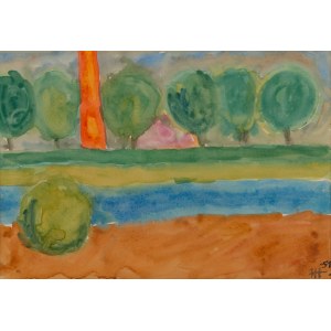 Józef Hałas (1927 Nowy Sącz - 2015 Wrocław), Landscape, 1951