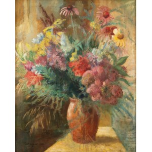 Wojciech Fangor (1922 Warschau - 2015 Warschau), Blumen in einer Vase, 1941