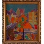 Wacław Taranczewski (1903 Czarnków - 1987 Kraków), Stadtlandschaft, 1950er Jahre.