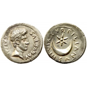Augustus (27 BC-14 AD), Denarius struck with P. Petronius Turpilianus, Rome, 18 BC; AR (g 3,75; mm 21,2)