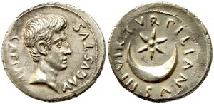 Augustus (27 BC-14 AD), Denarius struck with P. Petronius Turpilianus, Rome, 18 BC; AR (g 3,75; mm 21,2)