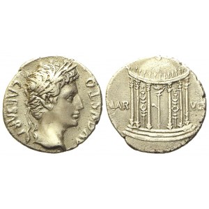 Augustus (27 BC-14 AD), Denarius, uncertain Spanish mint, 18 BC; AR (g 3,63; mm 18,9)