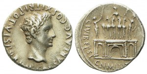 Augustus (27 BC-14 AD), Denarius, uncertain Spanish mint, c. 18 BC; AR (g 3,72; mm 18,5)