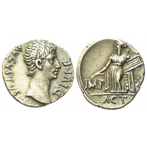 Augustus (27 BC-14 AD), Denarius, Lugdunum, 15-13 BC; AR (g 3,80; mm 18,3)