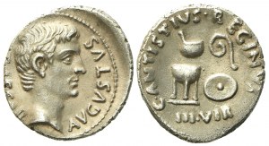 Augustus (27 BC-14 AD), Denarius, Rome, 13 BC; AR (g 3,91 g; mm 19)