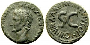 Augustus (27 BC-14 AD), As struck with M. Salvius Otho, Rome, c. 7 BC; Æ (g 11,22; mm 26)