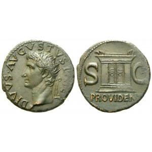 Divus Augustus, As struck under Tiberius, Rome, c. AD 22-30; Æ (g 11,30; mm 27)