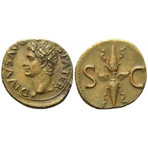 Divus Augustus, As struck under Tiberius, Rome, c. AD 34-37; Æ (g 10,72; mm 29)