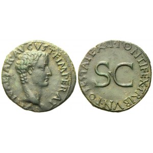 Tiberius Caesar, As struck under Augustus, Rome, AD 10-11; Æ (g 10,70; mm 28)