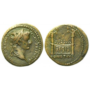 Tiberius Caesar, Semis struck under Augustus, Lugdunum, c. AD 12-14; Æ (g 4,55; mm 18)
