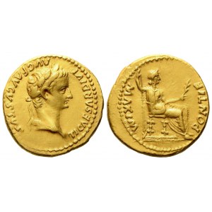 Tiberius (14-37), Aureus, Lugdunum, c. AD 14-17; AV (g 7,87; mm 19)