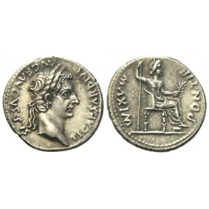 Tiberius (14-37), Denarius, Lugdunum, c. AD 14-37; AR (g 3,58; mm 18,9)
