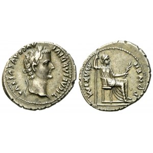 Tiberius (14-37), Denarius, Lugdunum, AD 36-37; AR (g 3,88; mm 20)