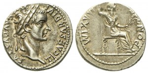 Tiberius (14-37), Denarius, Lugdunum, c. AD 14-37; AR (g 3,77; mm 18)