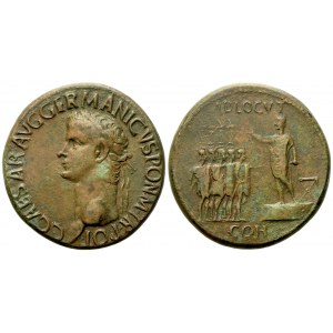 Gaius, called Caligula (37-41), Sestertius, Rome, c. AD 37-38; Æ (g 26,20; mm 34)