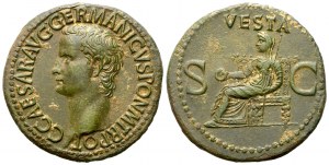 Gaius, called Caligula (37-41), As, Rome, c. AD 37-38; Æ (g 11,20; mm 29)