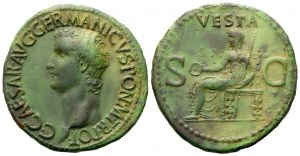 Gaius, called Caligula (37-41), As, Rome, c. AD 37-38; Æ (g 10,50; mm 28)