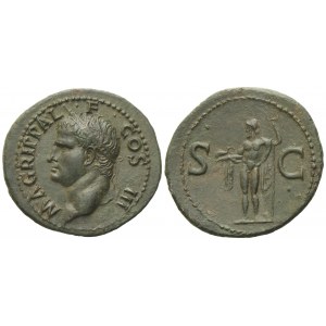 Agrippa, As struck under Gaius (Caligula), Rome, c. AD 37-41; Æ (g 11,76; mm 31)