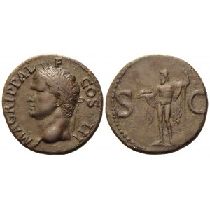Agrippa, As struck under Gaius (Caligula), Rome, c. AD 37-41; Æ (g 11,37; mm 27)