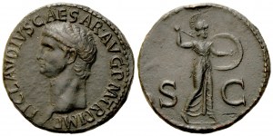 Claudius (41-54), As, Rome, c. AD 41-54; Æ (g 10,35; mm 28)