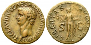 Claudius (41-54), As, Rome, c. AD 50-54; Æ (g 10,64; mm 28)