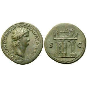 Nero (54-68), Sestertius, Rome, c. AD 64; Æ (g 26,37; mm 35)