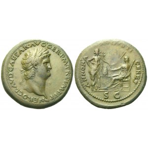 Nero (54-68), Sestertius, Lugdunum, c. AD 65; Æ (g 26,64; mm 35)
