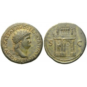 Nero (54-68), Sestertius, Lugdunum, c. AD 65; Æ (g 26,67; mm 36)