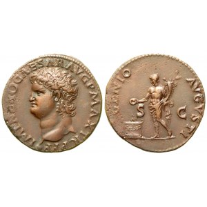 Nero (54-68), As, Lugdunum, c. AD 66; Æ (g 10,41; mm 27)
