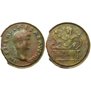 Nero (54-68), Contorniate, Rome, late 4th century AD; Æ (g 19,48; mm 37)