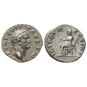 Vespasian (69-79), Denarius, Rome, AD 71; AR (g 3,36; mm 18)