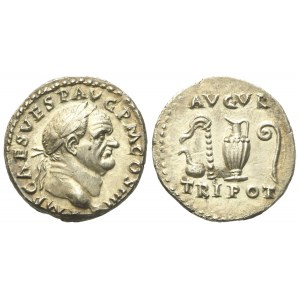 Vespasian (69-79), Denarius, Rome, AD 72-73; AR (g 3,06; mm 17,65)