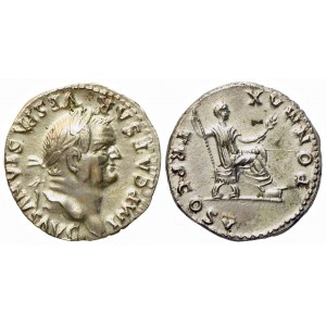 Vespasian (69-79), Denarius, Rome, AD 74; AR (g 3,23; mm 18,6)