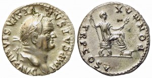 Vespasian (69-79), Denarius, Rome, AD 74; AR (g 3,23; mm 18,6)