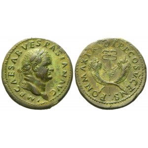 Vespasian (69-79), Dupondius for the Syrian monetary circulation, Rome, AD 74; Æ (g 13,16; mm 28)