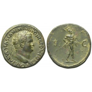 Titus Caesar, Sestertius struck under Vespasian, Rome, AD 72-73; Æ (g 25,35; mm 32)