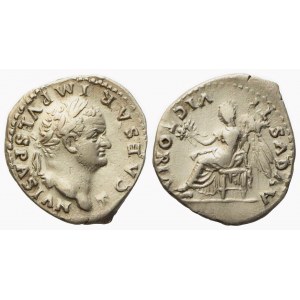 Titus Caesar, Quinarius struck under Vespasian, Rome, AD 75; AR (g 1,70; mm 15,75)