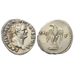 Titus Caesar, Denarius struck under Vespasian, Rome, AD 76; AR (g 3,21; mm 19,3)