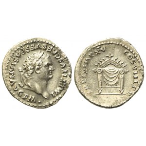 Titus (79-81), Denarius, Rome, AD 80; AR (g 3,35; mm 18,3)