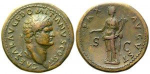 Domitian Caesar, Sestertius struck under Vespasian, Rome, AD 73-74; Æ (g 28,45; mm 33)