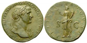 Trajan (98-117), Sestertius, Rome, AD 112-114; Æ (g 23,89; mm 33)