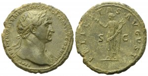 Trajan (98-117), As, Rome, AD 112-114; Æ (g 9,35; mm 27)