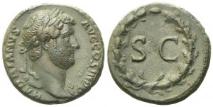 Hadrian (117-138), Dupondius or As, Rome, AD 130-138; Æ (g 12,55; mm 25)